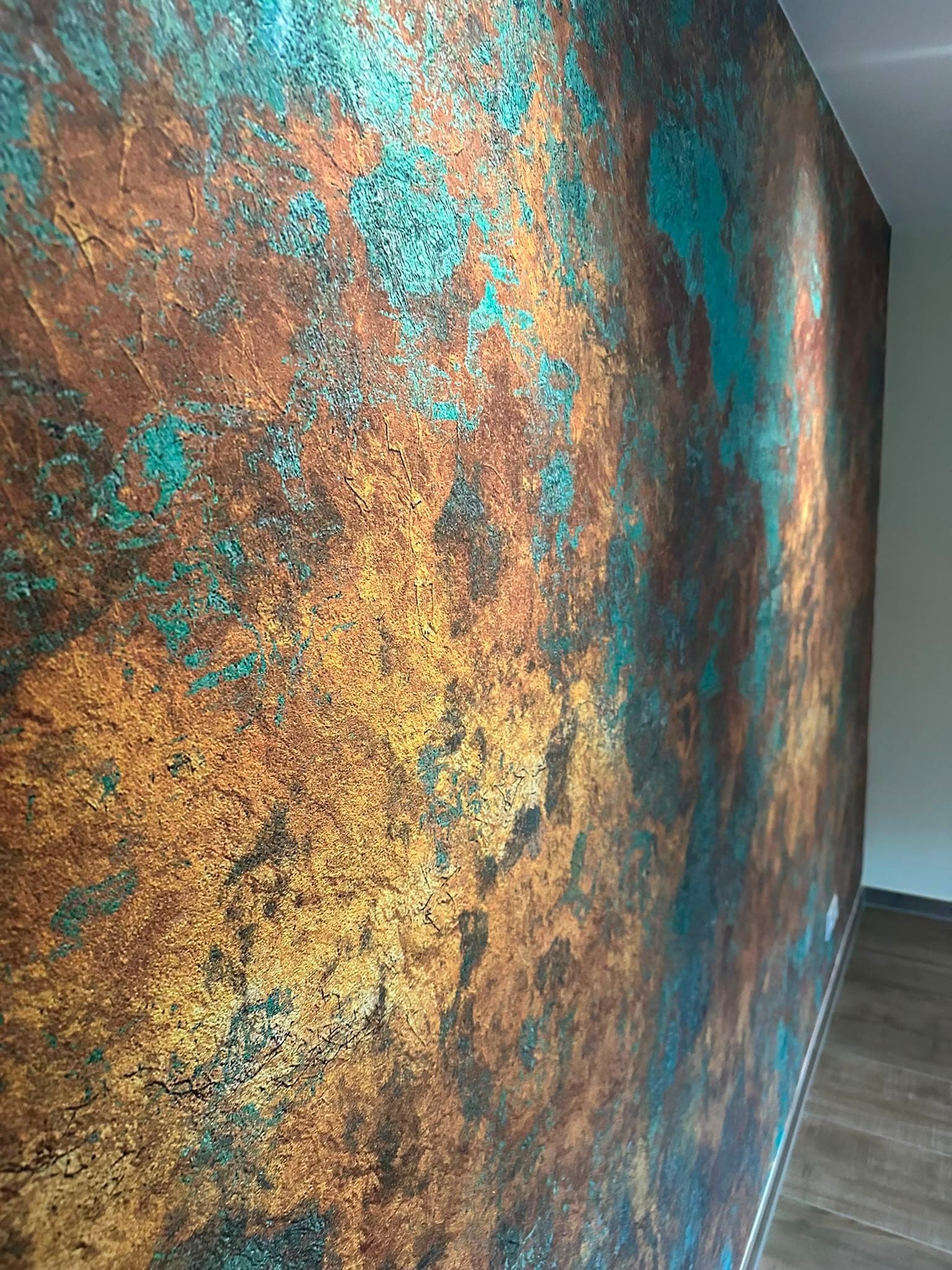 Metallic-Tapete im Detail